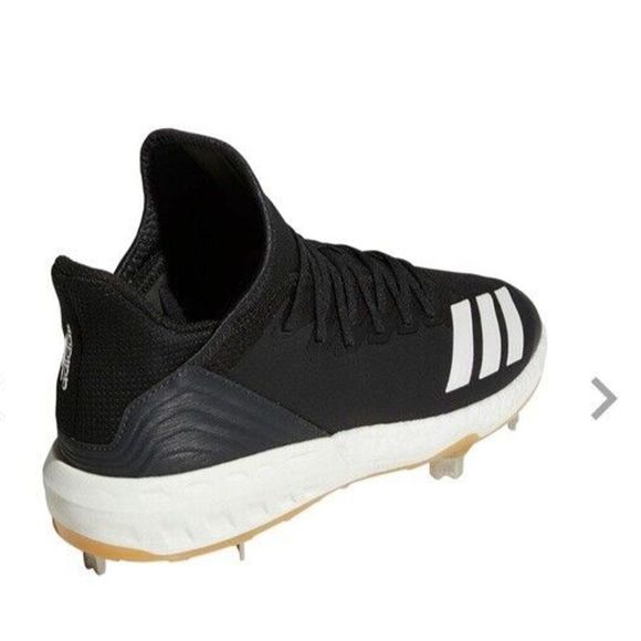 Adidas Boost Icon 4 Core‎ Black/ Gold metal Baseball Cleats Sz 13 CG5148 - Picture 7 of 8